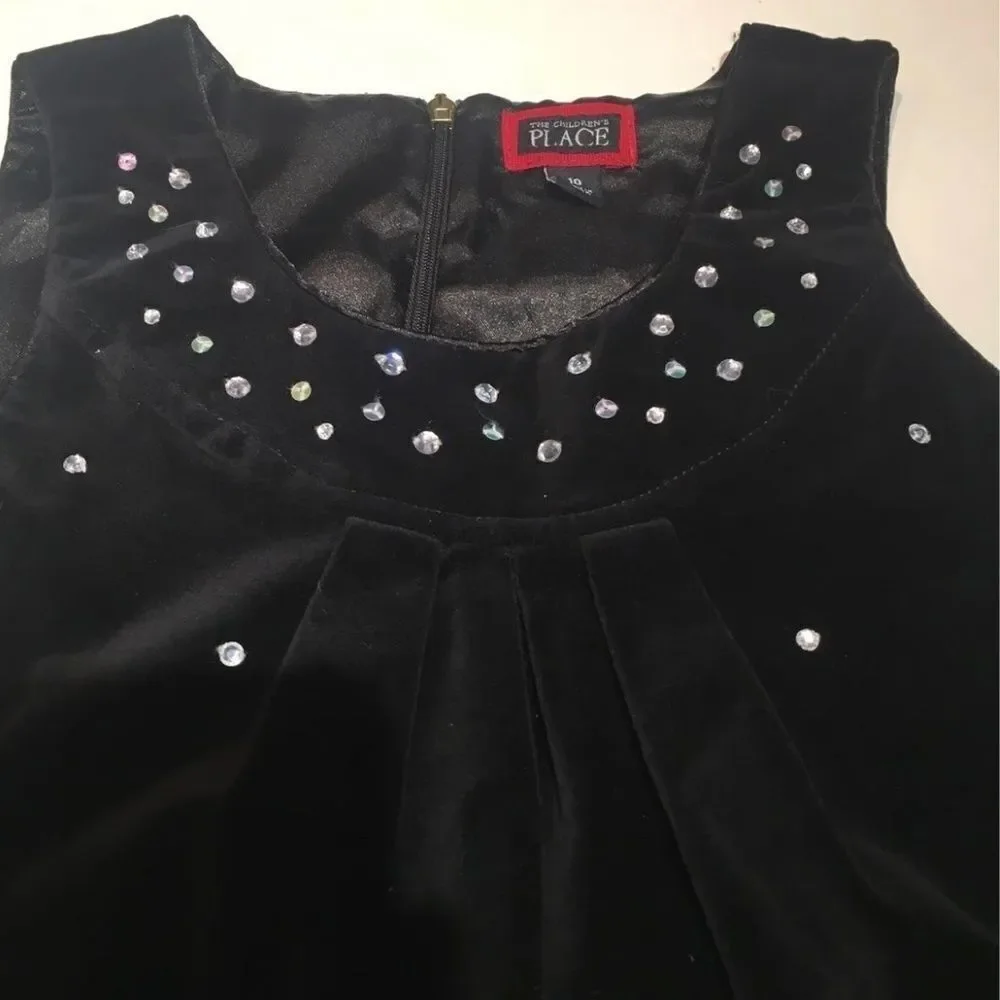 Bundle Sale 3 for $15 | Youth Size 10 Black Dress with Rhinestones